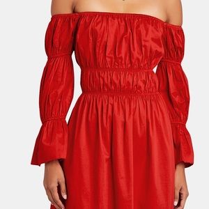 NWT Cult Gaia Red Off the Shoulder Dress size M